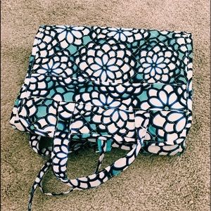 BRAND NEW floral makeup travel case